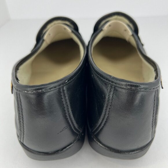 SAS Womens Black Penny Handsewn Leather Soft Teel Heel Slip-On Size 7 Loafers - Picture 5 of 8